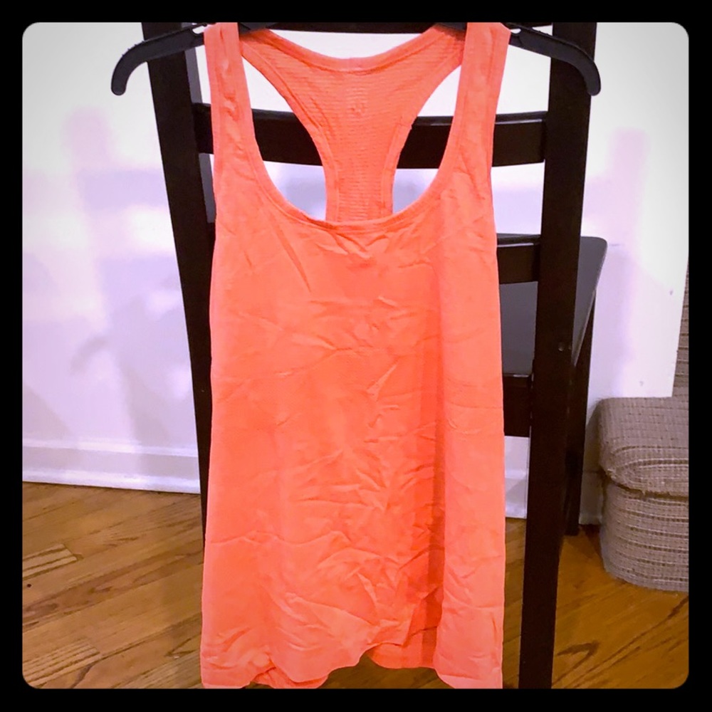 Orange lululemon tank